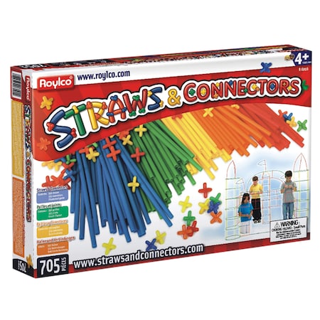 Roylco Straws & Connectors Set, 705 Pieces R6090